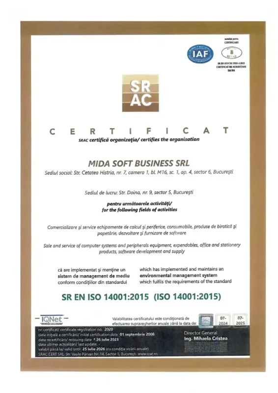 midasoft-iso14001